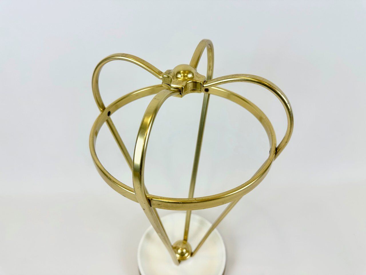 Mid Century Modern Austrian Aluminium And Brass Umbrella Stand, 1960s photo for sale