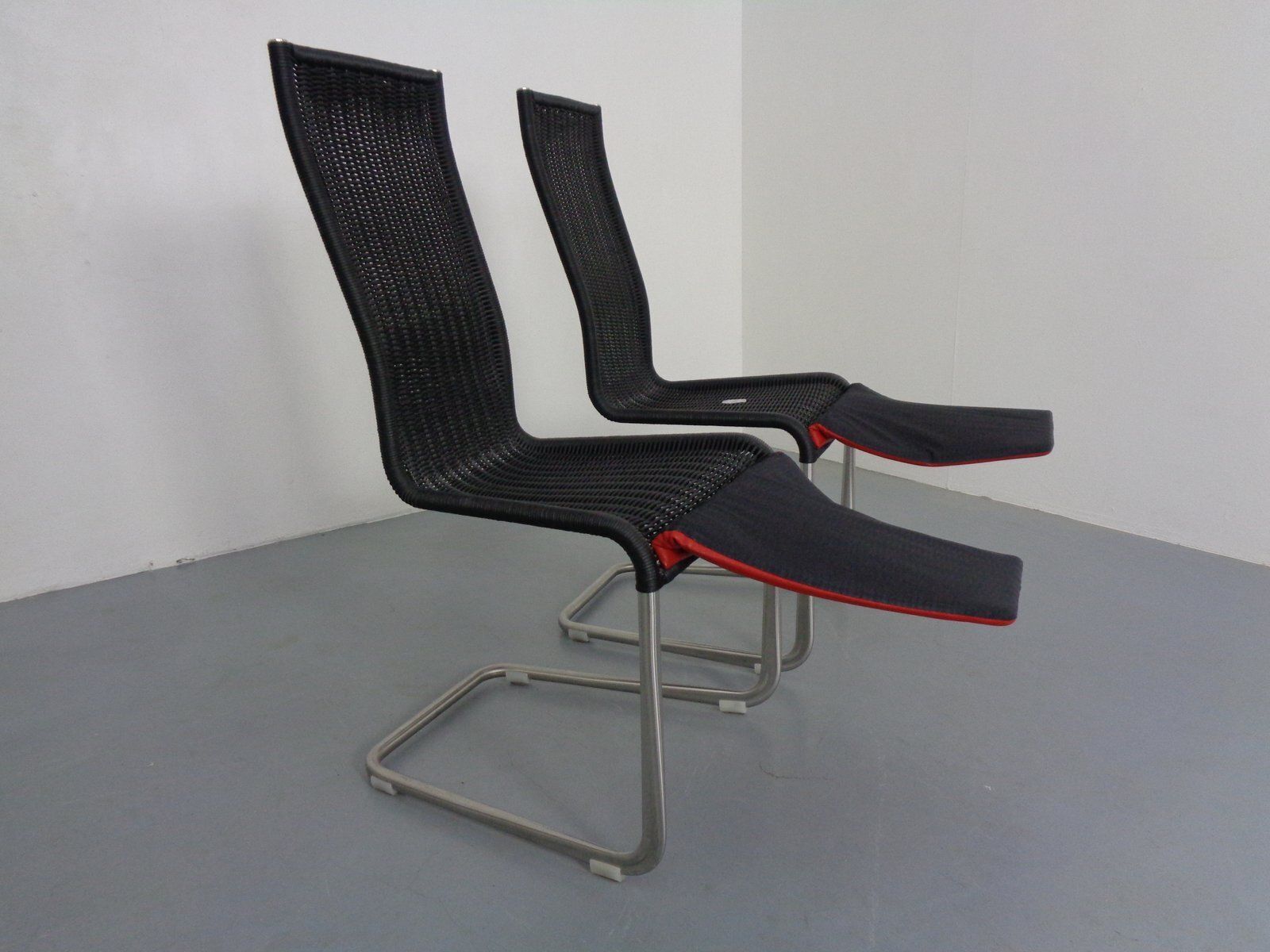 photo buy Kragstuhl D21 & B20 Cantilever Chairs By Jean Prouve & Axel Bruchhäuser For Tecta, 1980s, Germany, Set Of 6