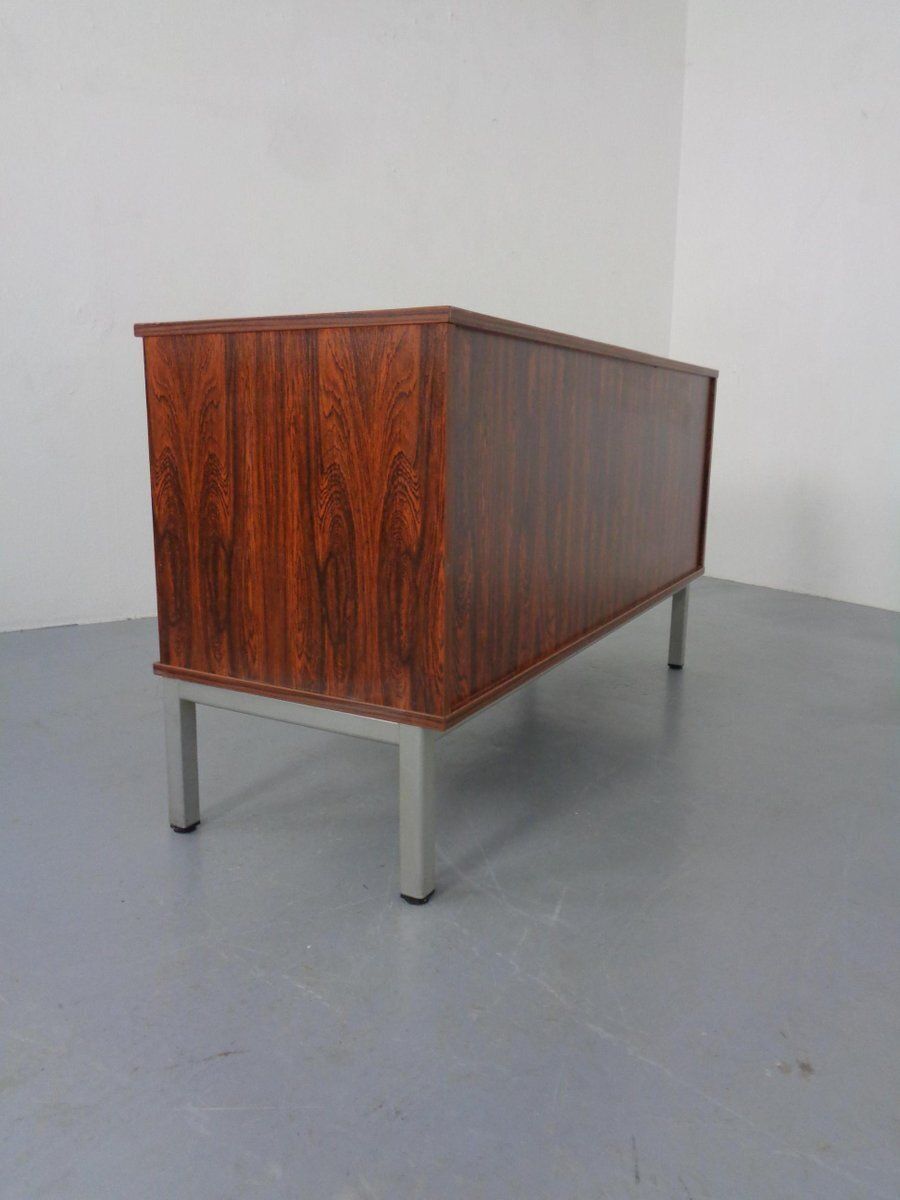 Small Laminated Sideboard In Rosewood Finish From Waiko, Germany, 1970s photo vintage