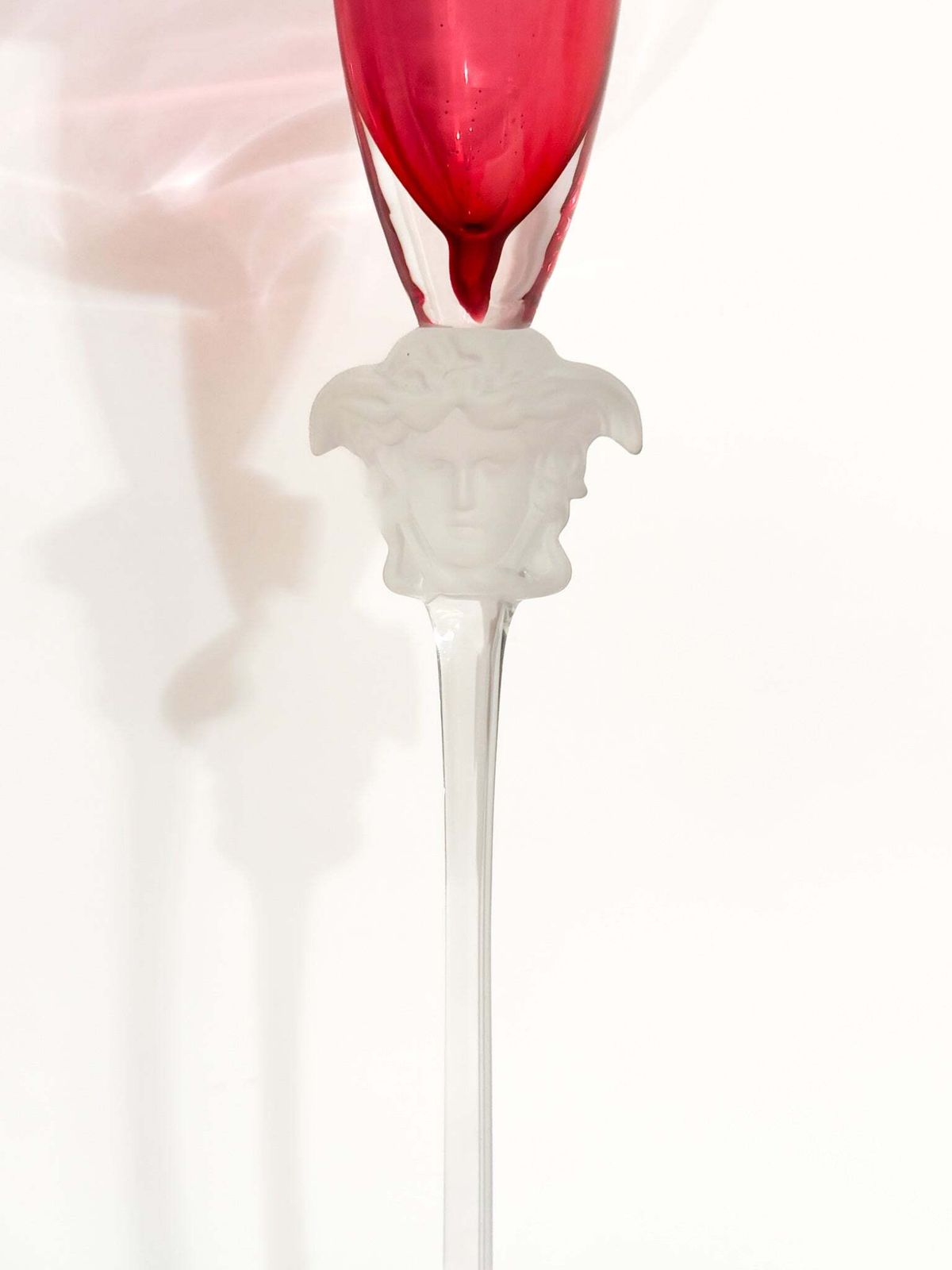 'Medusa Lumière' Crystal Candle Holder By Versace For Rosenthal, 1990s photo vintage