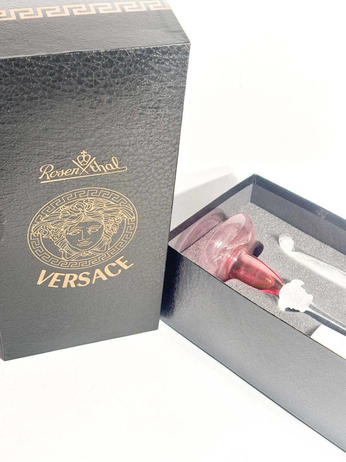 photo for sale 'Medusa Lumière' Crystal Candle Holder By Versace For Rosenthal, 1990s