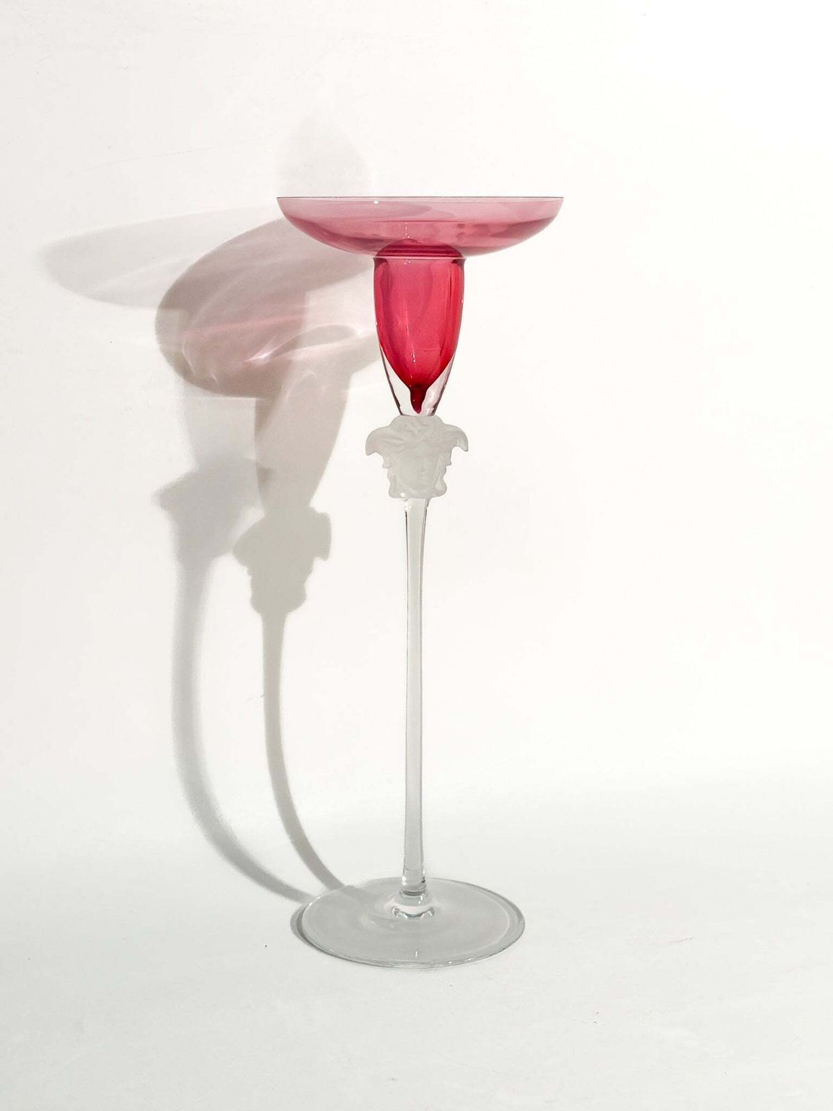 Home Decor 'Medusa Lumière' Crystal Candle Holder By Versace For Rosenthal, 1990s photo