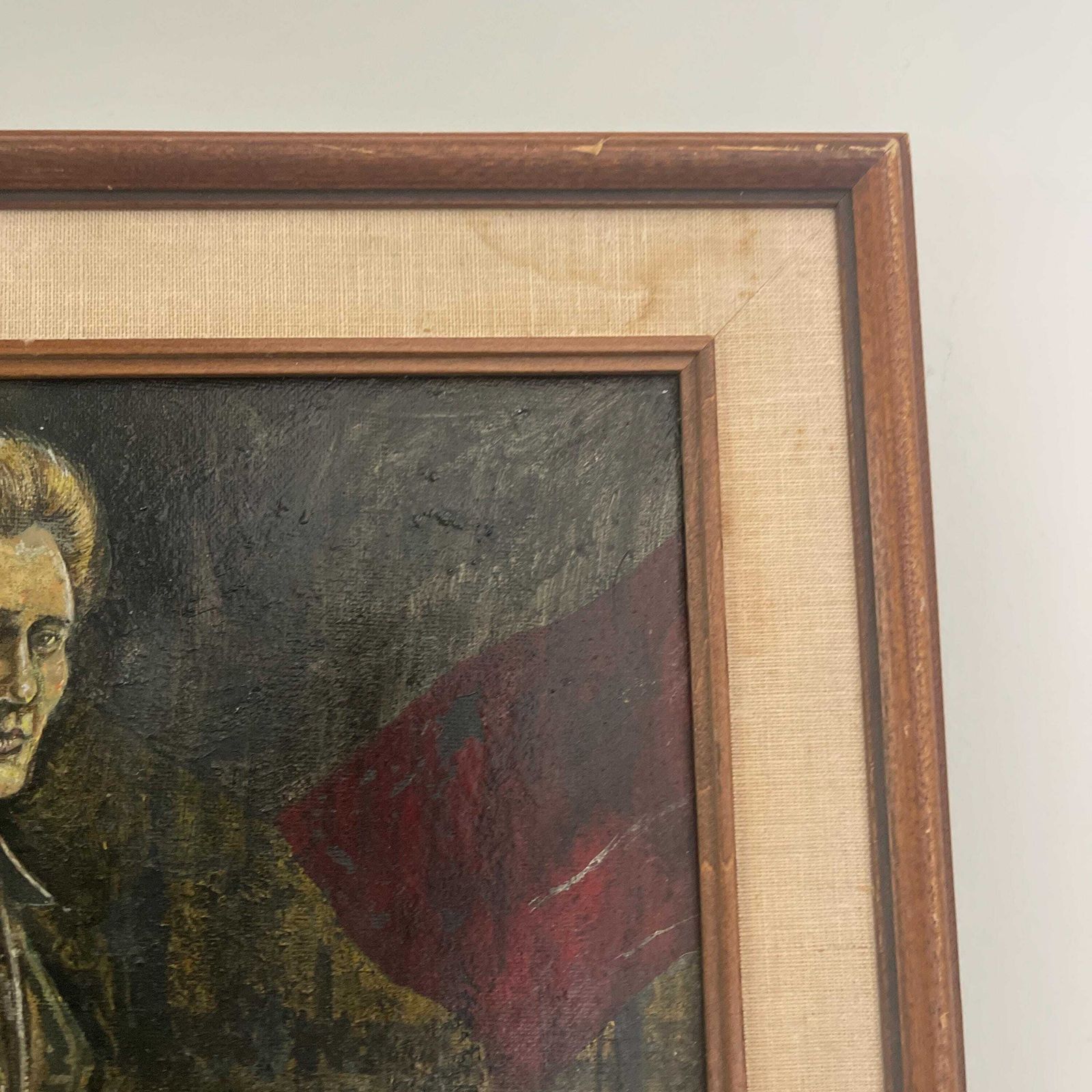 Vintage Oil Painting Portrait Of A Man In Uniform photo 123.0