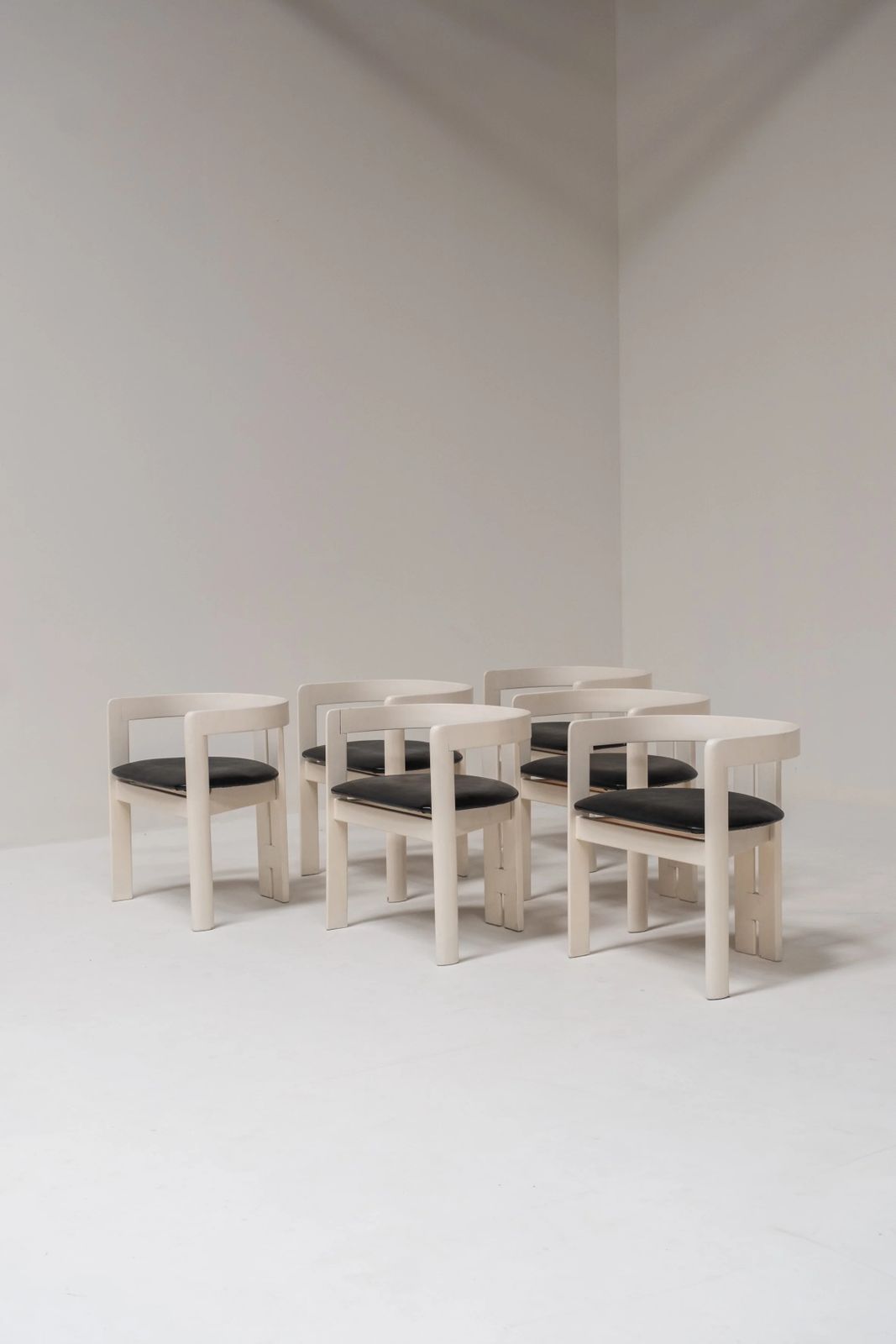Set Of 6 Pigreco Chairs, Gavina Production By Tobia Scarpa photo vintage