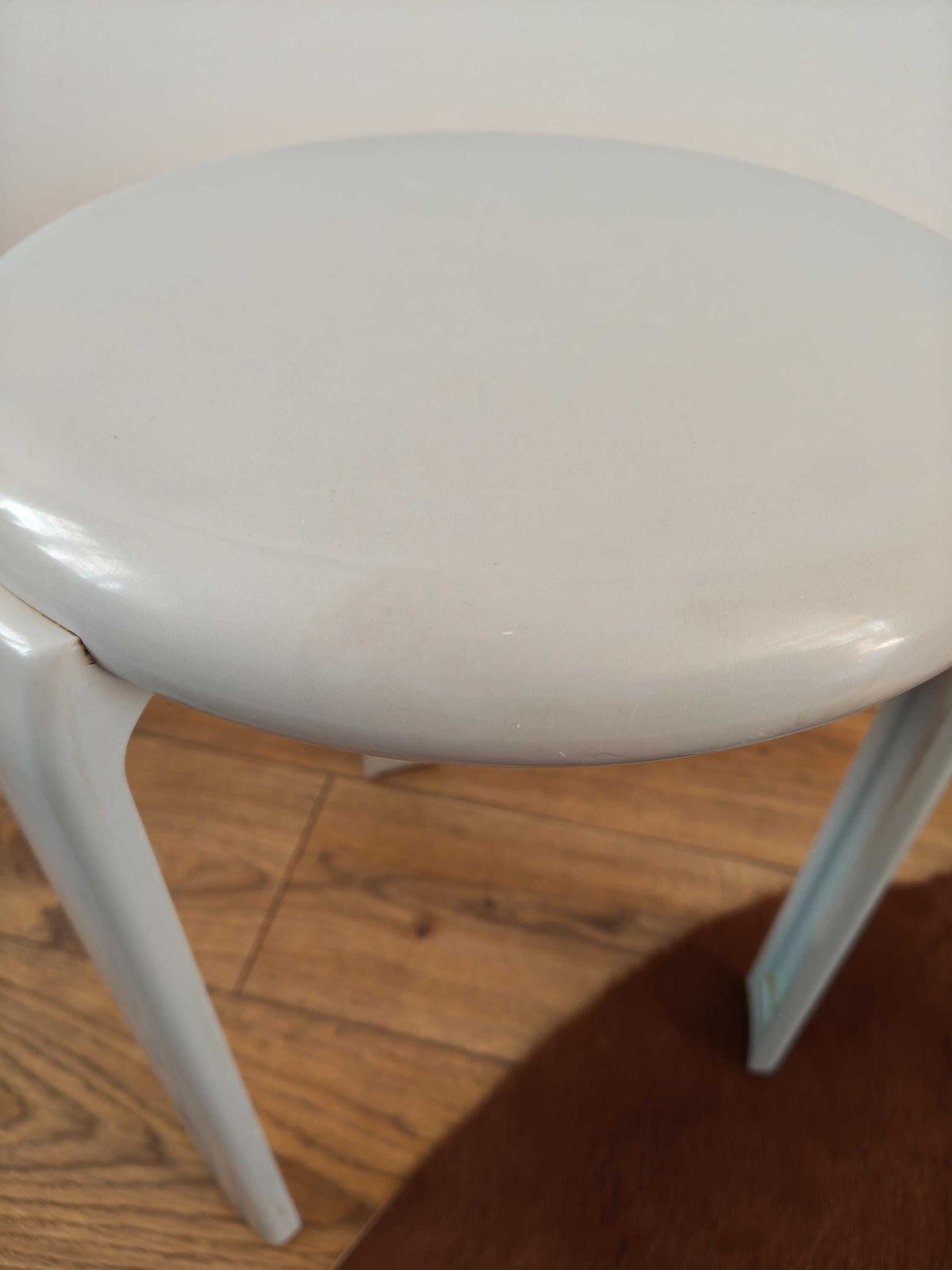 Trix Vintage 1980s Stool By Metalplastica Lucchese Made In Italy Grey Minimalist photo vintage