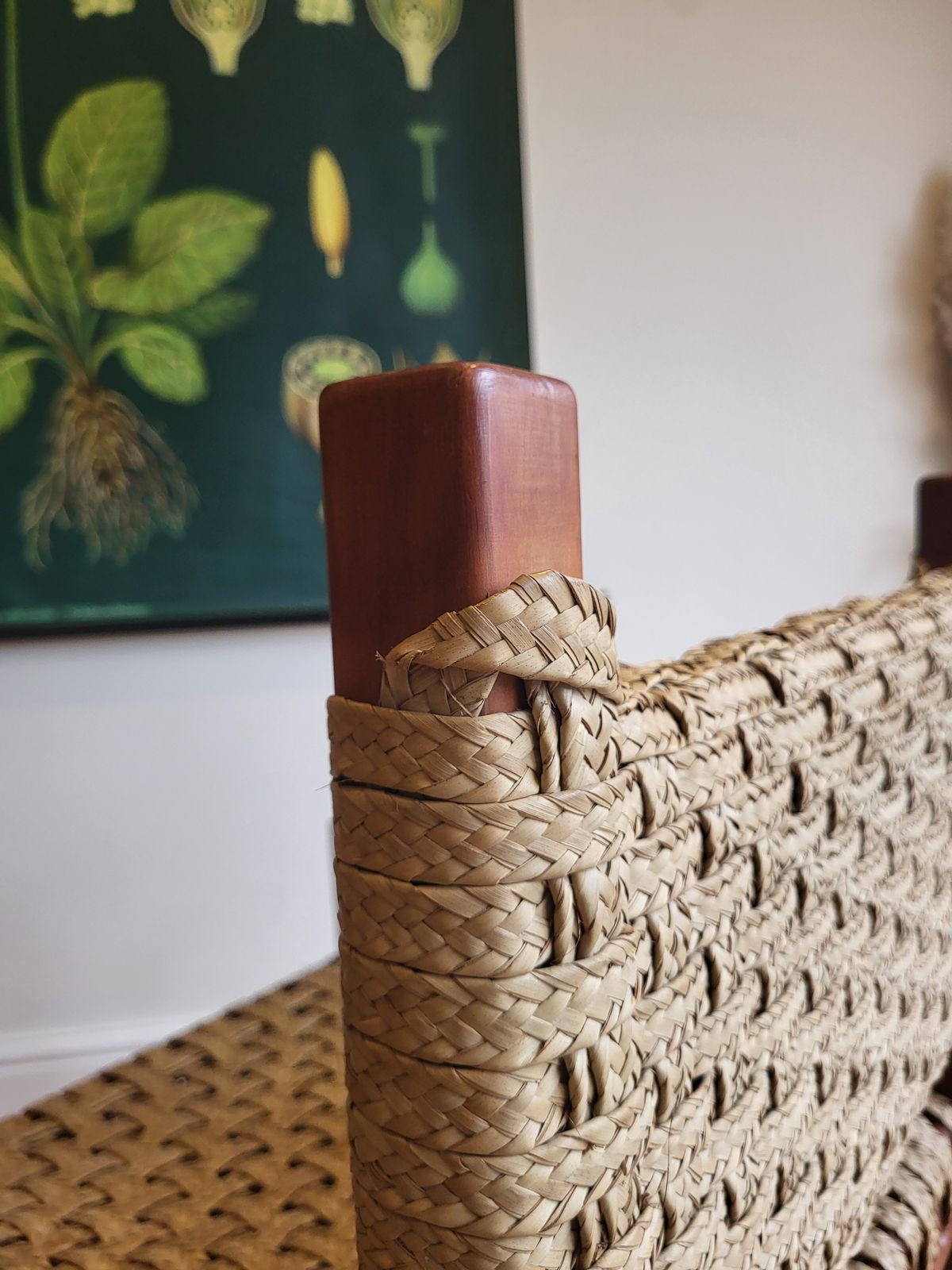 Mid Century Woven Safari Chair photo Furniture