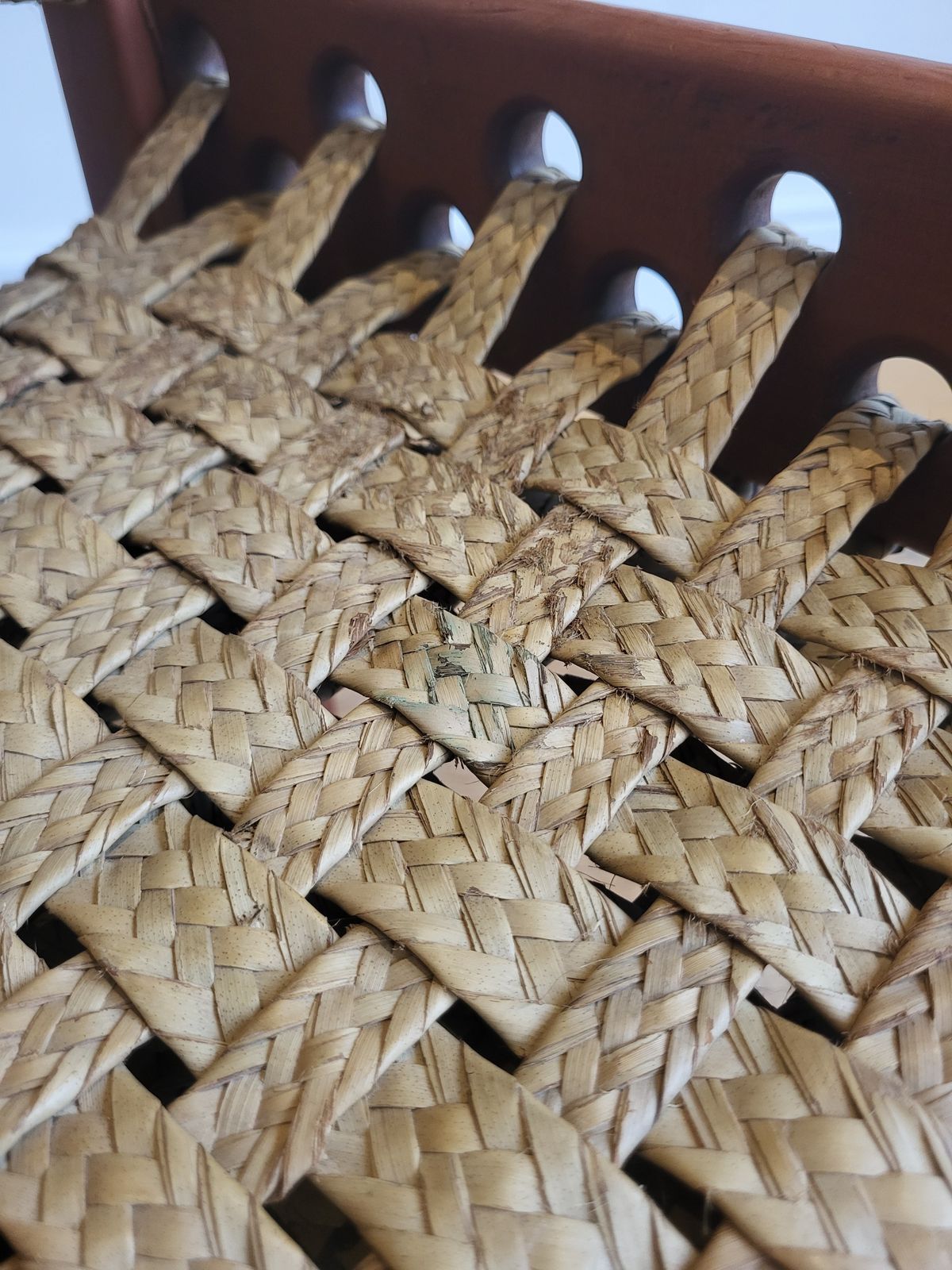 Mid Century Woven Safari Chair photo 467.0