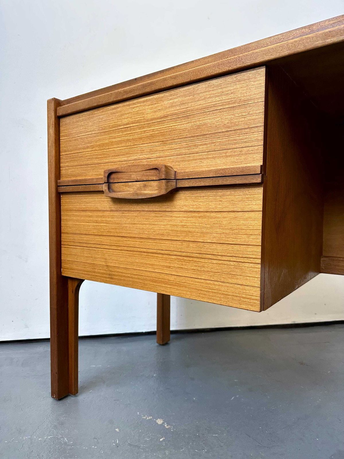 Vintage 1960s Nathan Teak Desk. Danish Retro G Plan Fresco Mid Century photo Furniture