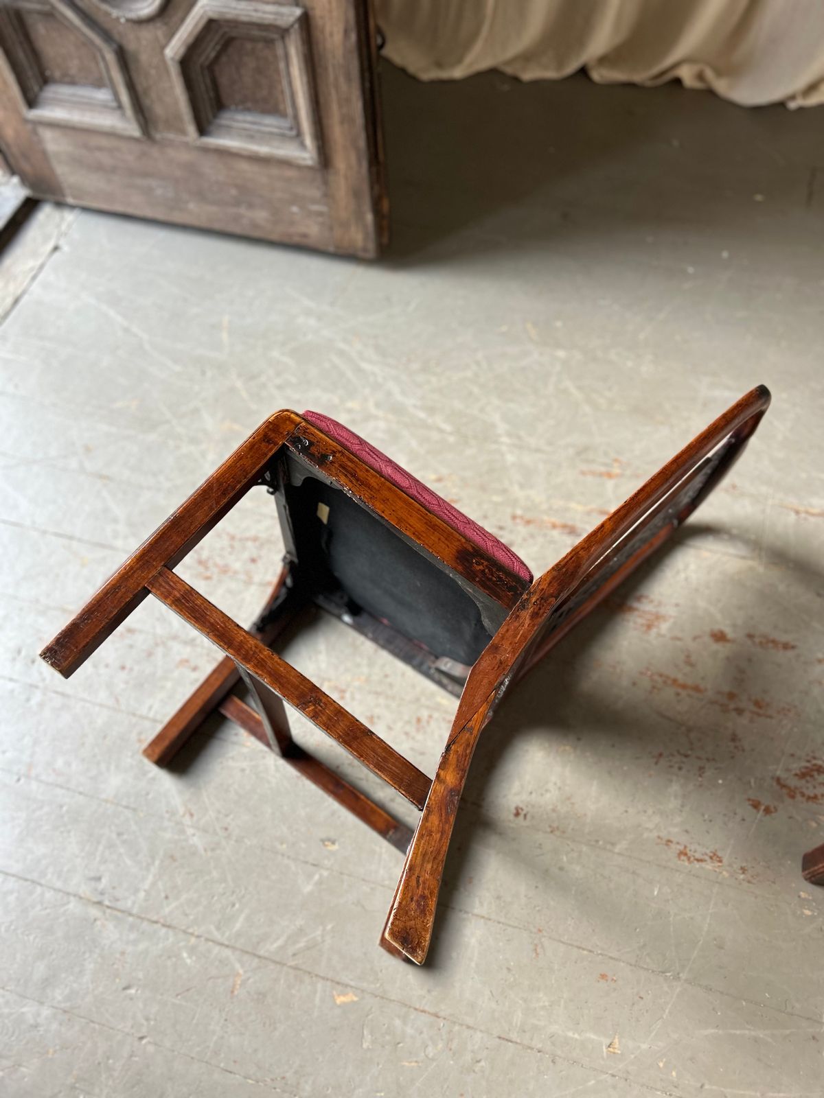 Pair Of 18th Century Chinese Chippendale Side Chairs In Fruitwood photo buy