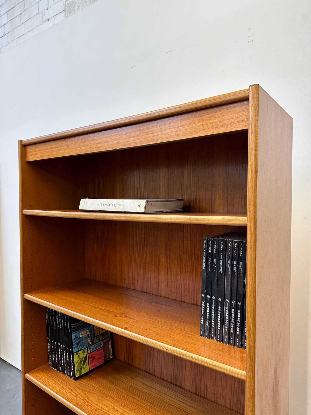 Vintage 1970s Danish Teak Shelving Bookcase. Retro Mid Century Swedish Vodder photo Furniture