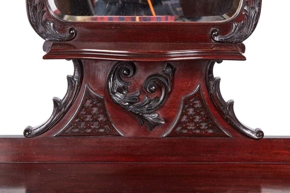 Antique Victorian Carved Mahogany Hall Stand photo vinterior