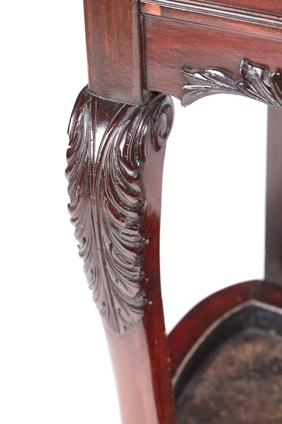 photo furniture Antique Victorian Carved Mahogany Hall Stand