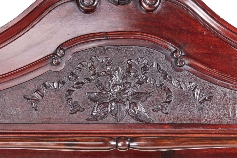 photo for sale Antique Victorian Carved Mahogany Hall Stand