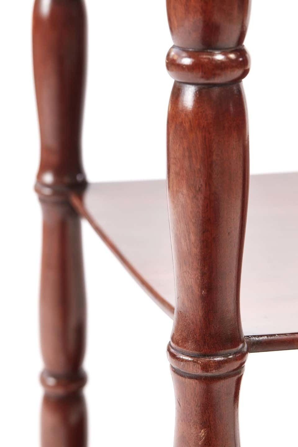 William IV Mahogany Freestanding Fi Ve Tier Whatnot photo vinterior