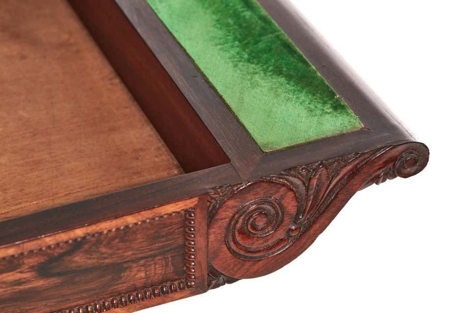 photo furniture Antique Early 19th Century William IV Rosewood Card Table