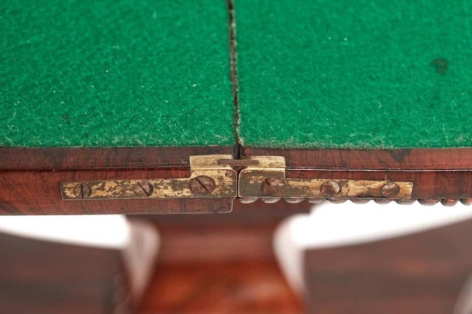 Furniture Antique Early 19th Century William IV Rosewood Card Table photo