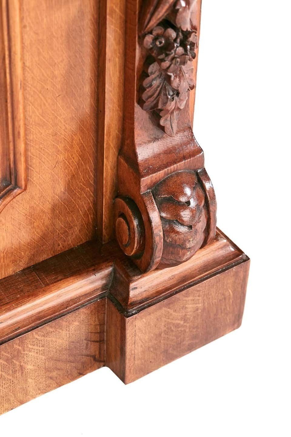 photo furniture Magnificent Large 19th Century Victorian Antique Carved Oak Mirror Back Sideboar