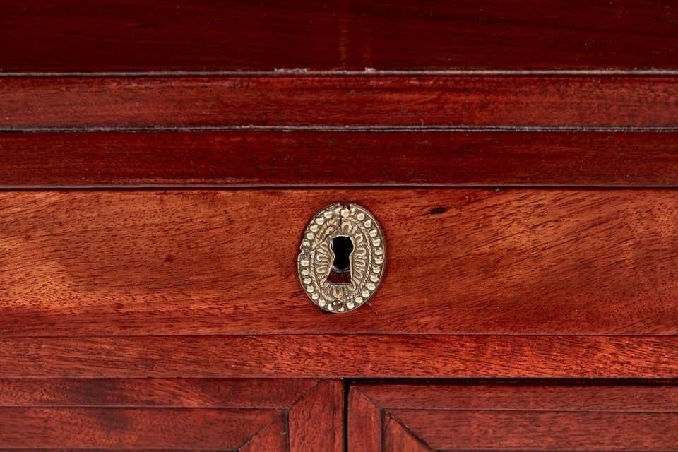 Furniture Quality Antique French Mahogany Fold Down Desk photo