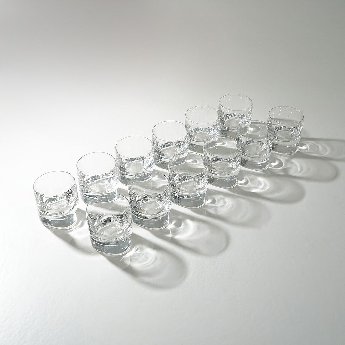 12 “Pitagora” Glasses By Marco Zanuso For Arnolfo Di Cambio, 1970s photo vinterior