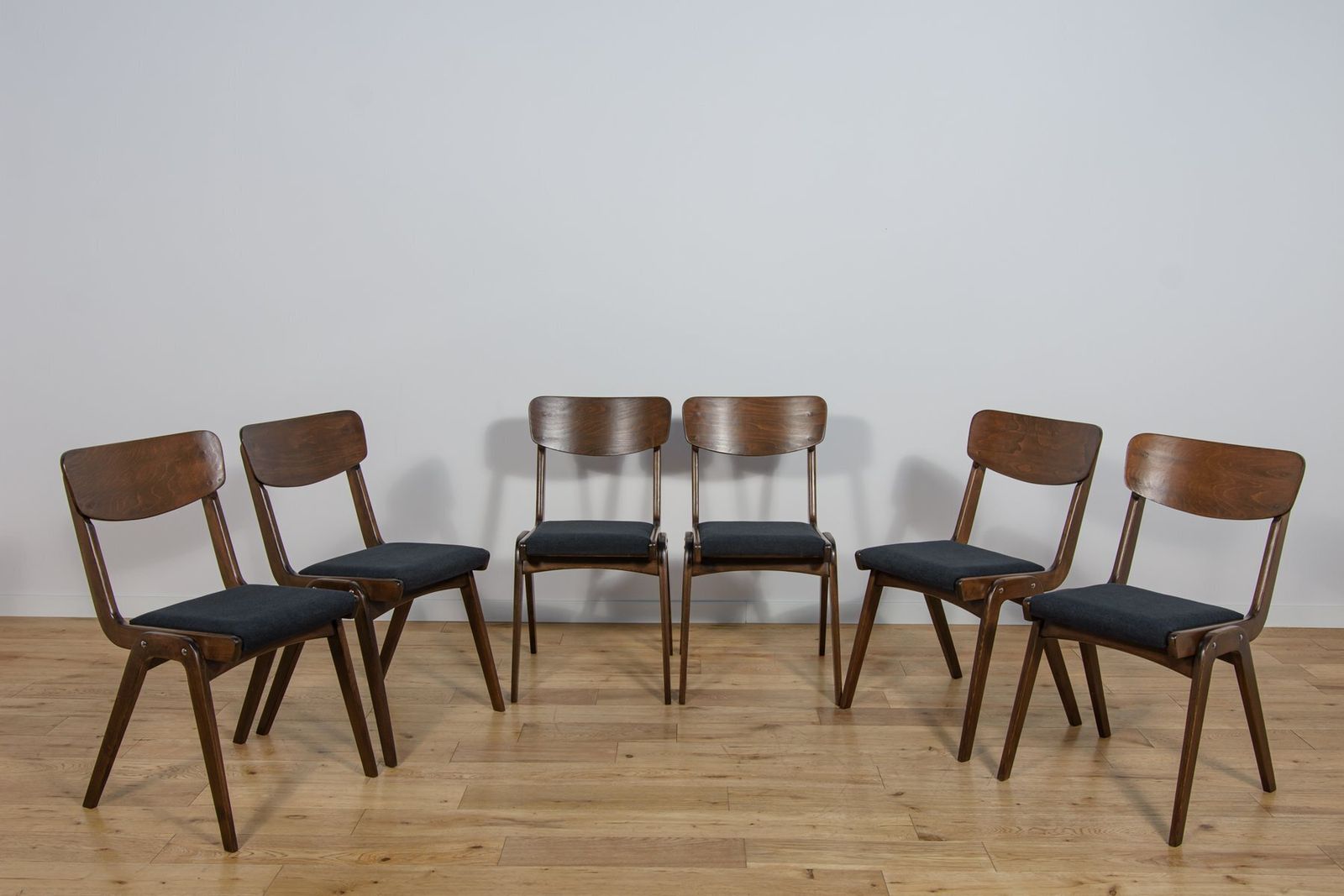 Boomerang Dining Chairs From Gościcńskie Furniture Fabryki, 1960s, Poland, Set Of 6