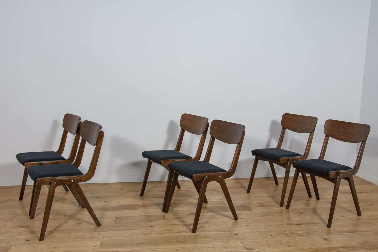 Boomerang Dining Chairs From Gościcńskie Furniture Fabryki, 1960s, Poland, Set Of 6 photo 1634.0