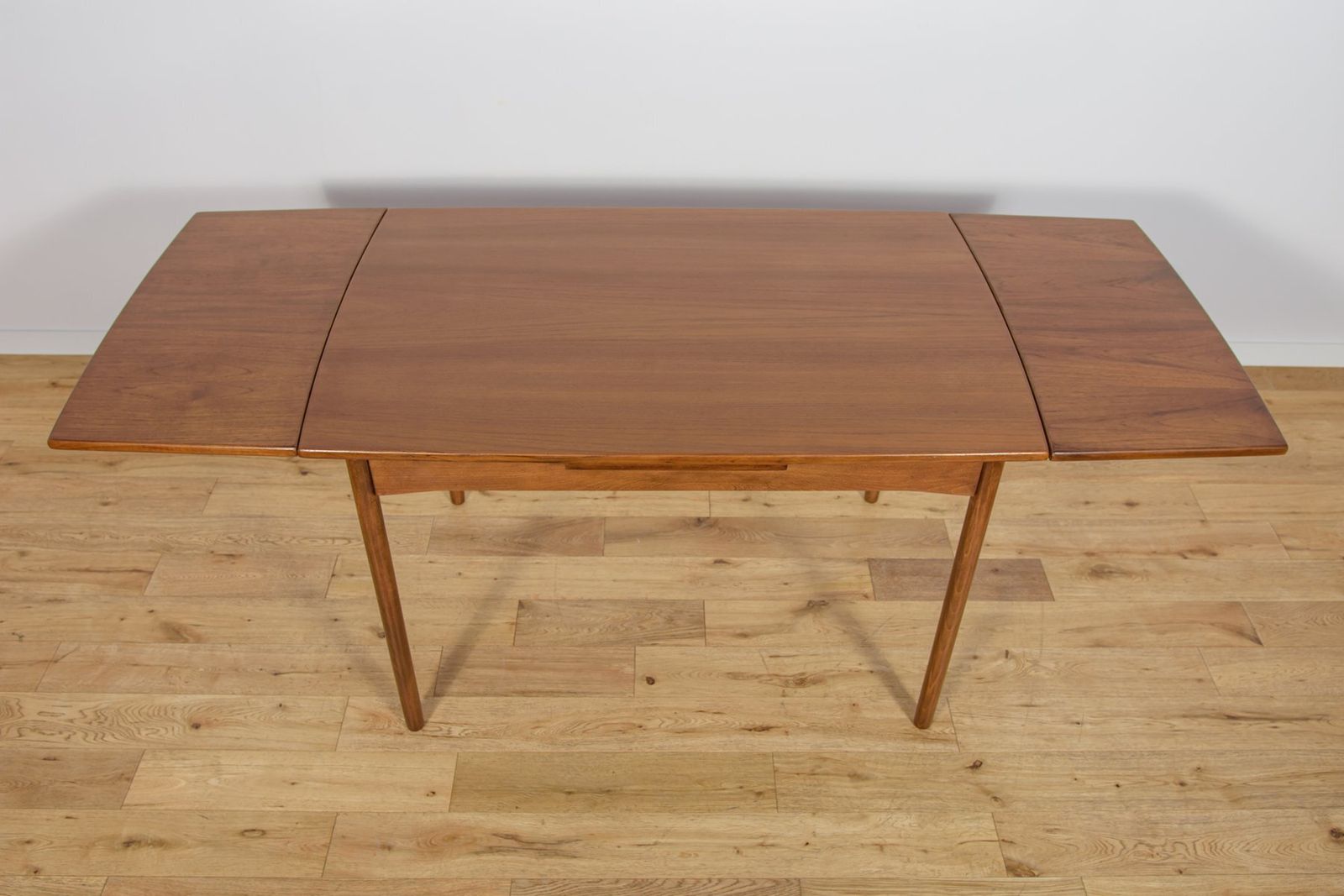 photo vintage Mid Century Teak Extendable Dining Table, Denmark, 1960s