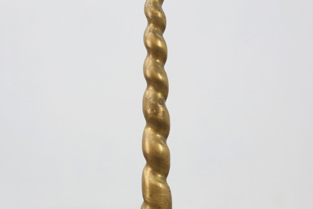 Large 19th Century Copper Church Candleholder, France photo buy