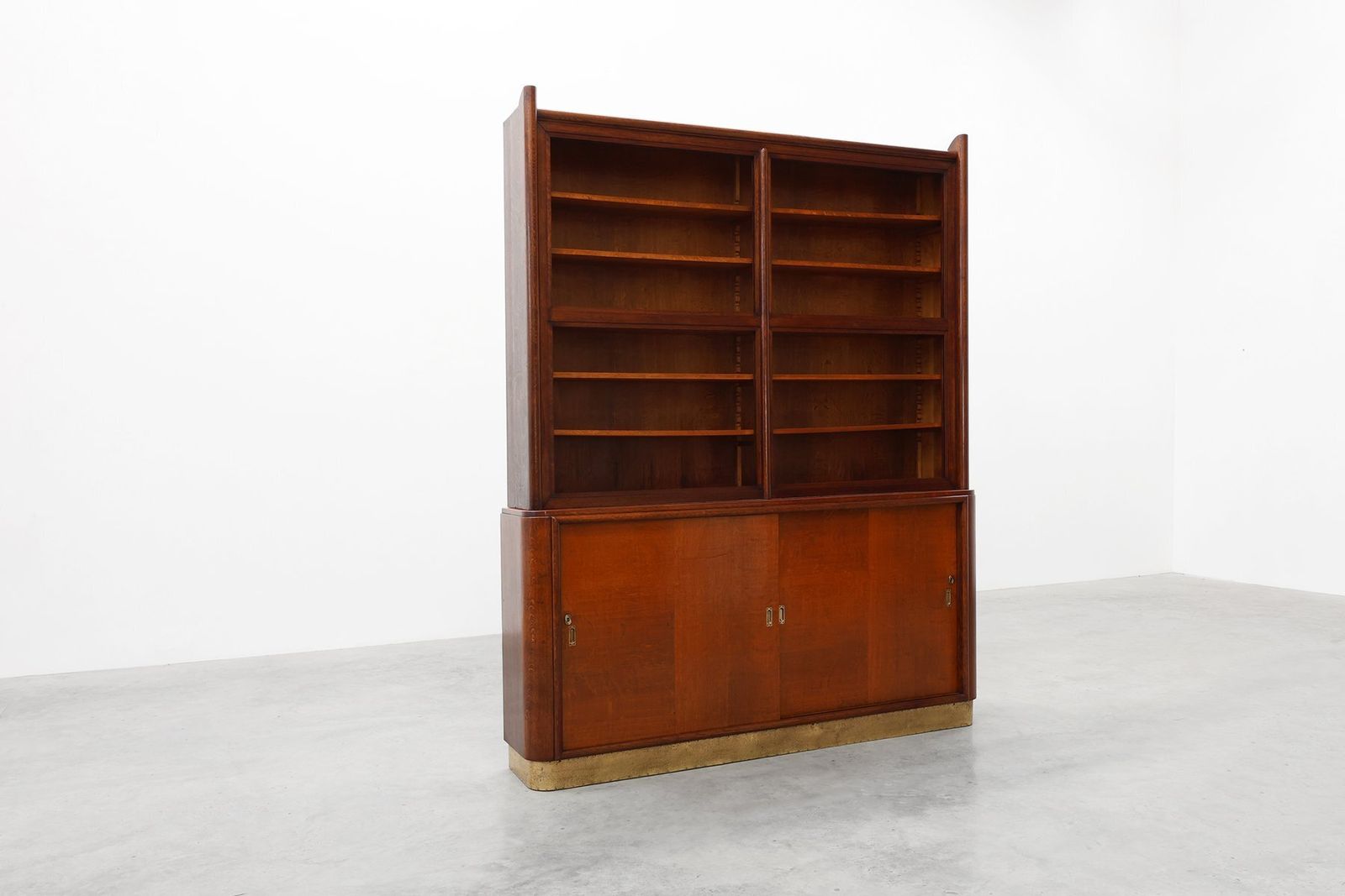 photo for sale Large Art Deco Apothecary Cabinet Attributed To De Coene, Belgium, 1920s