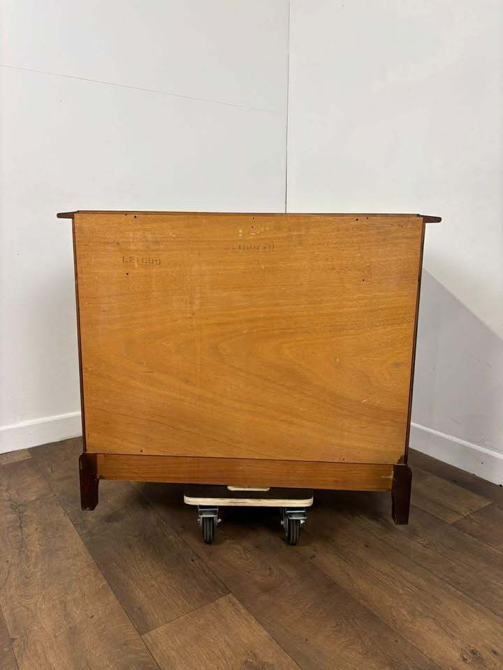 Furniture Stag Mahogany Five Drawer Combination Bedroom Chest photo