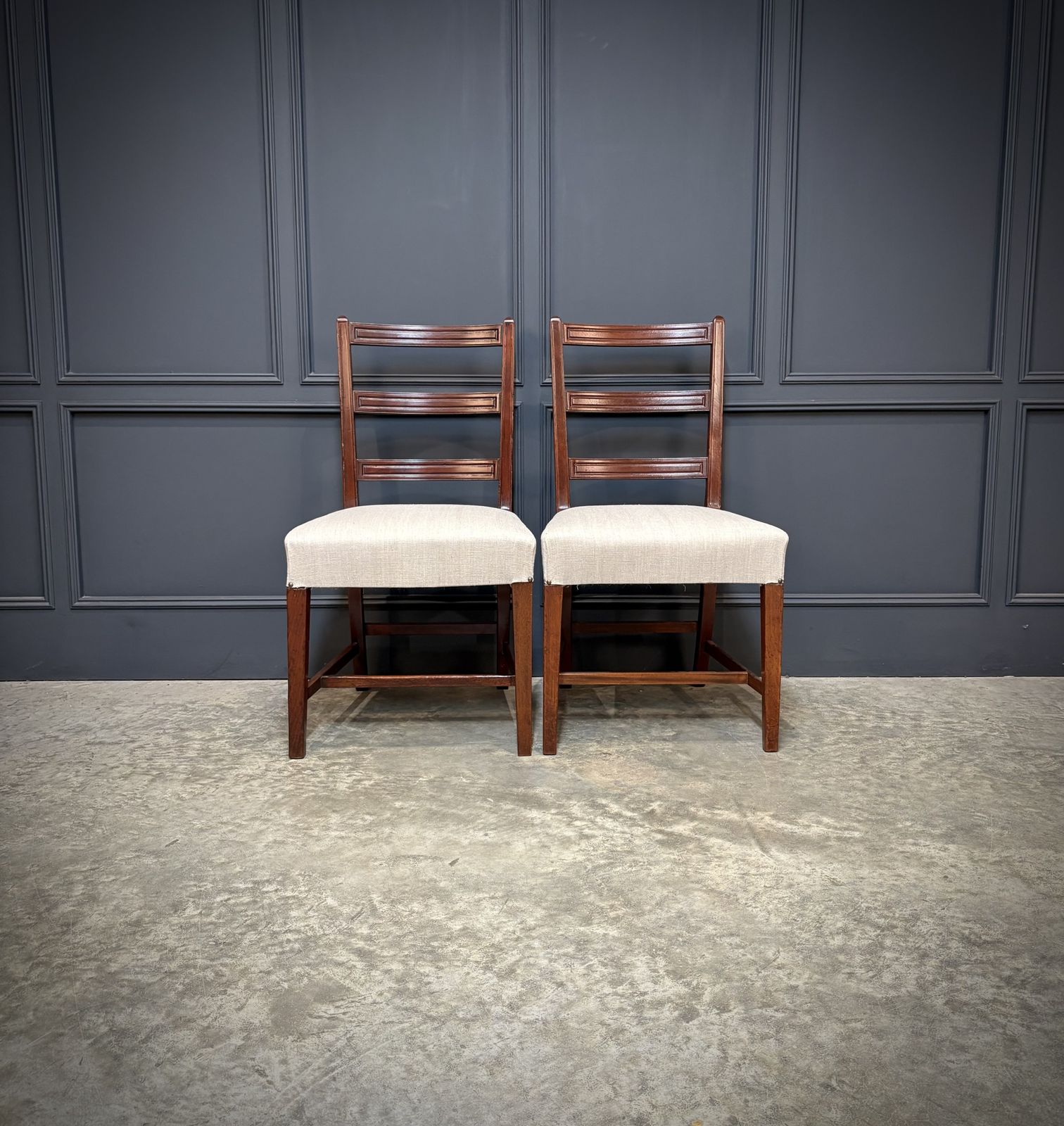 Set Of Eighteen Georgian Mahogany Dining Chairs photo buy