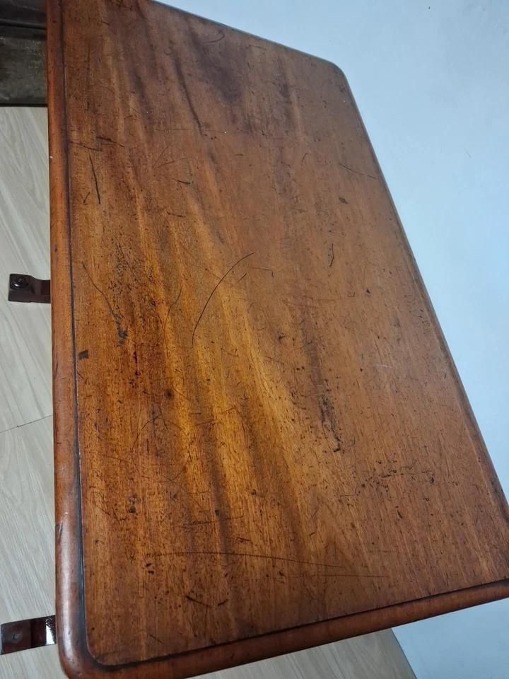 Antique Victorian Side Table Stretcher Table Full Of Patina photo Furniture