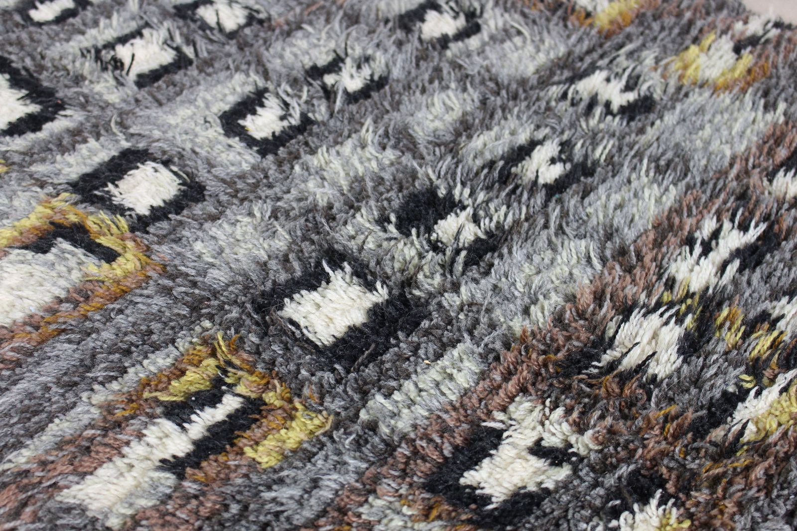 1960’s Swedish Rya Rug Or Wall Hanging photo vintage