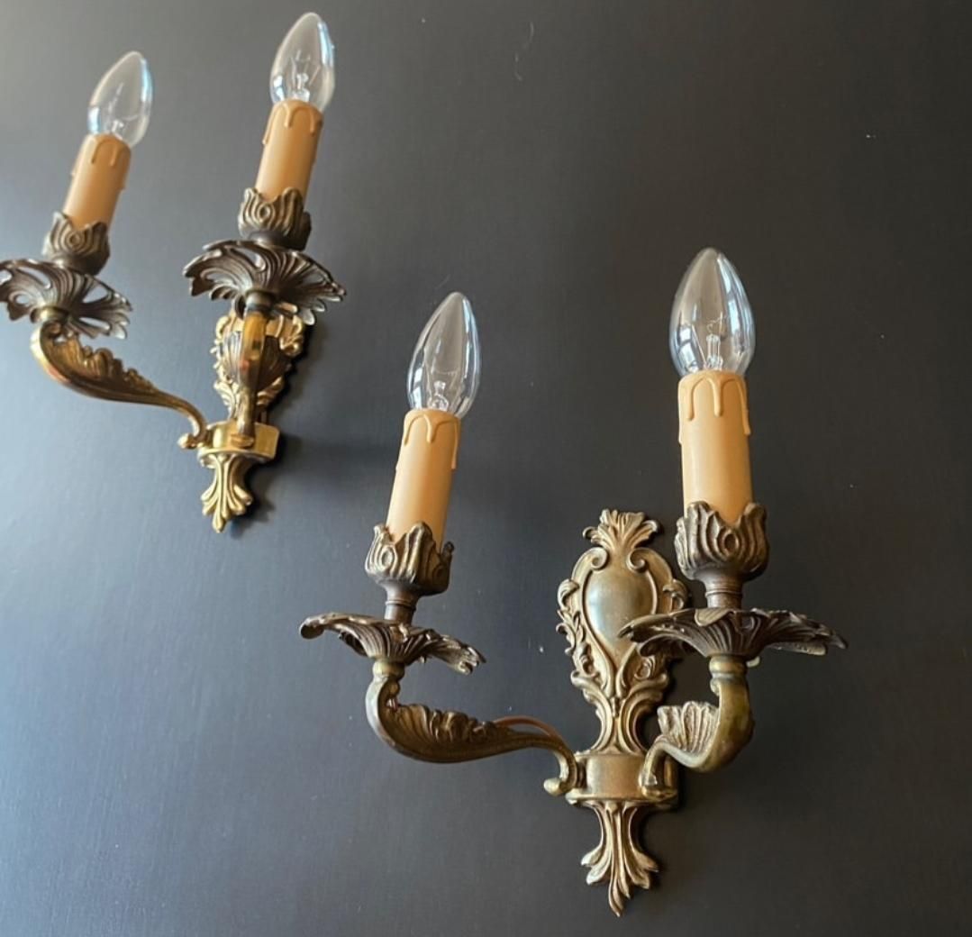 Duty Free Oven USA. Pair Of Antique Wall Lights photo furniture