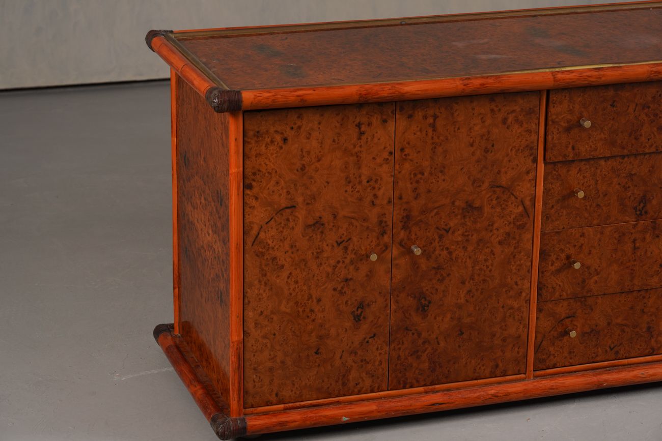 Vintage Italian Sideboard In Burl Elm By Alberto Smania For Studio Smania Interni , Italy, 1960’s photo Furniture