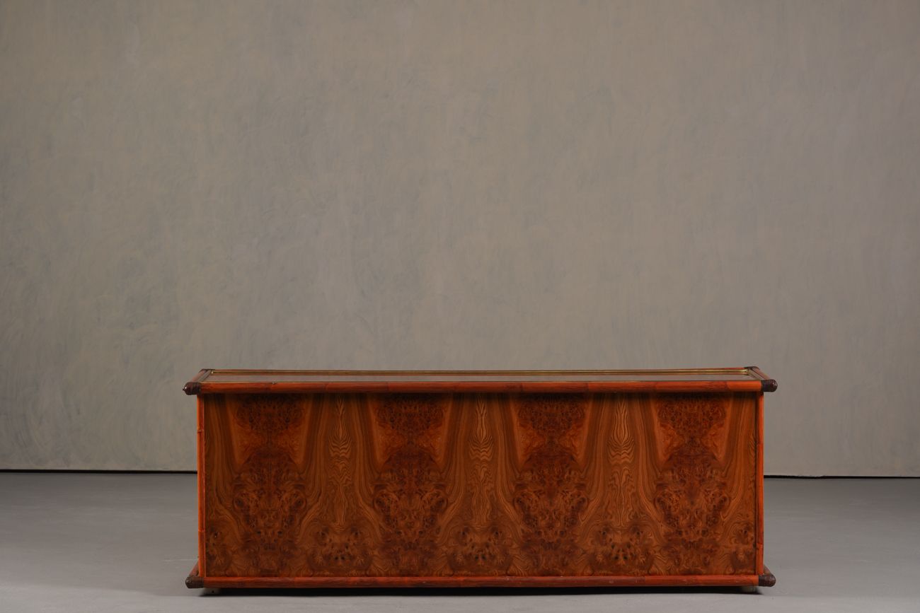 photo for sale Vintage Italian Sideboard In Burl Elm By Alberto Smania For Studio Smania Interni , Italy, 1960’s