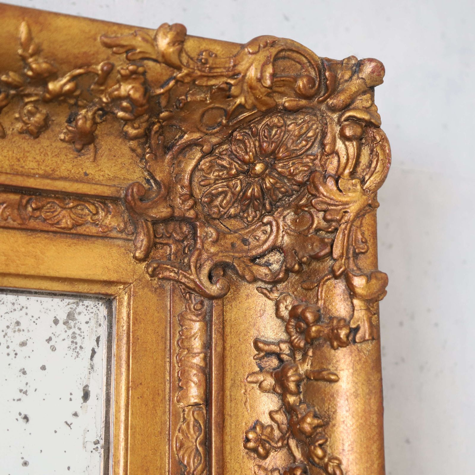 English Country House Oil Gilt Mirror With Foxed Plate, Early 19th Century Circa 1830 photo 1850.0