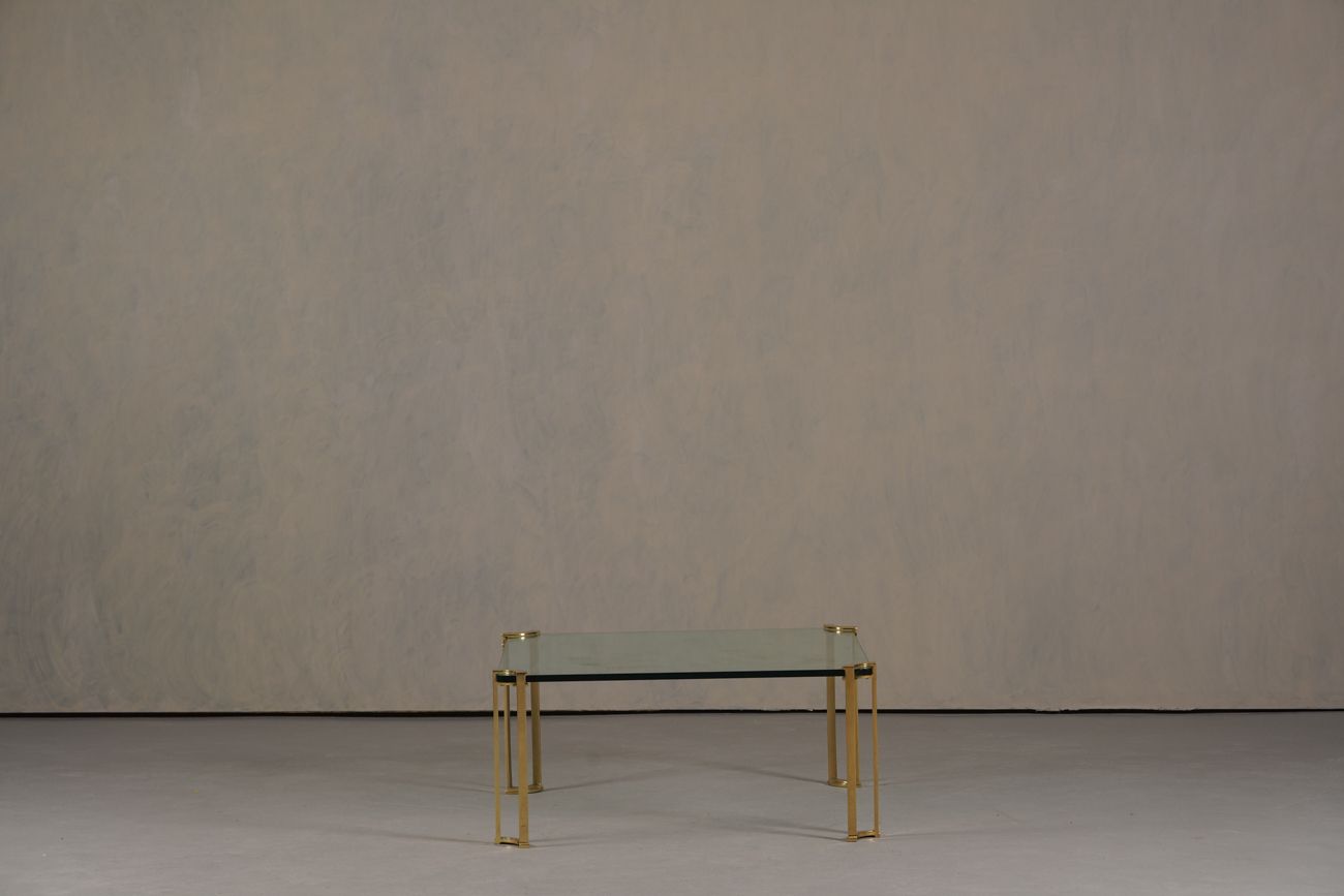 Vintage Bronze And Glass Big Coffe Table By Peter Ghyczy, Germany 1970’s photo furniture