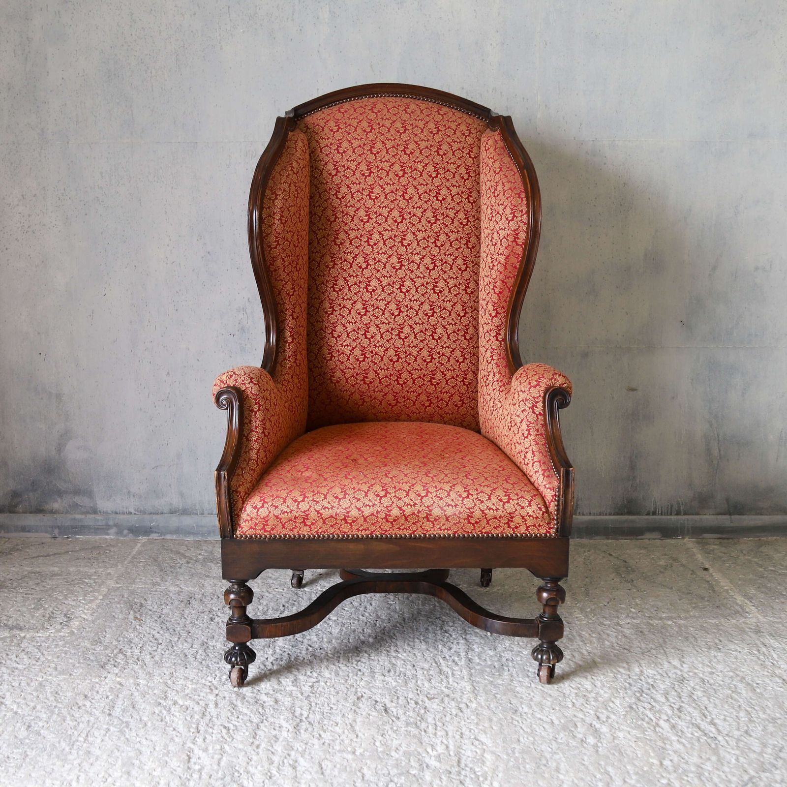 Mid‑19th‑Century English Carolean Style Wing Armchair With Provenance photo furniture