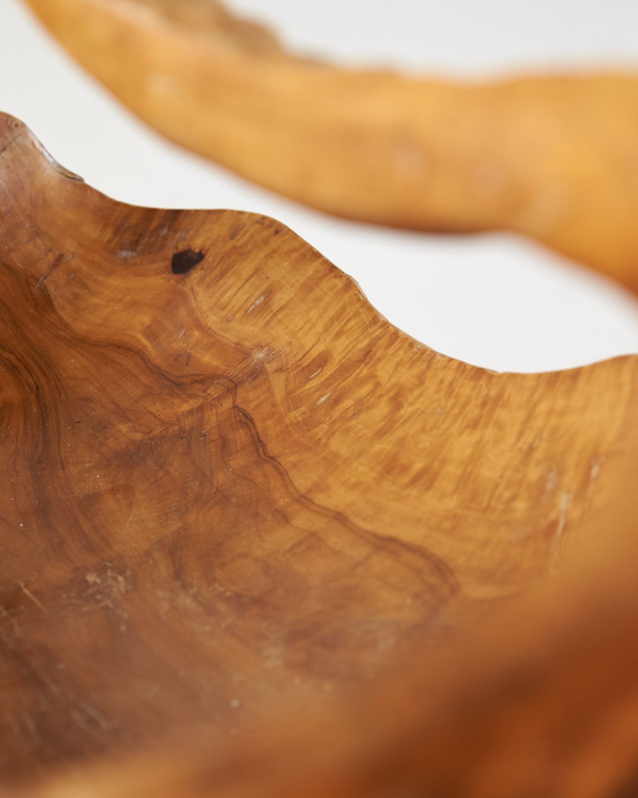 Sculptural Olive Root Wood Basket, France C1950 photo buy