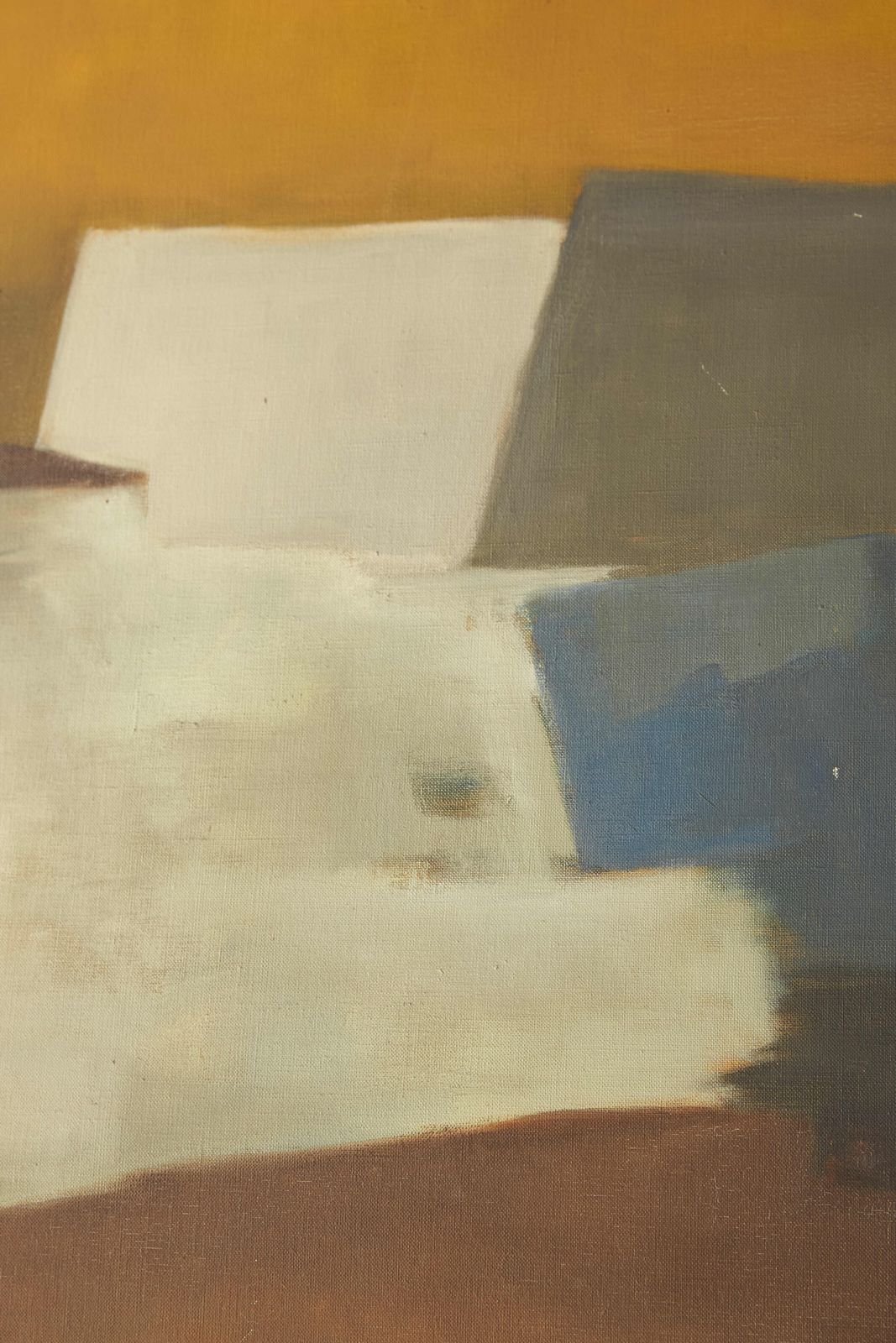 Abstract Landscape In Oil On Canvas By Marie Louise Hardy, C1960 photo 2940.0
