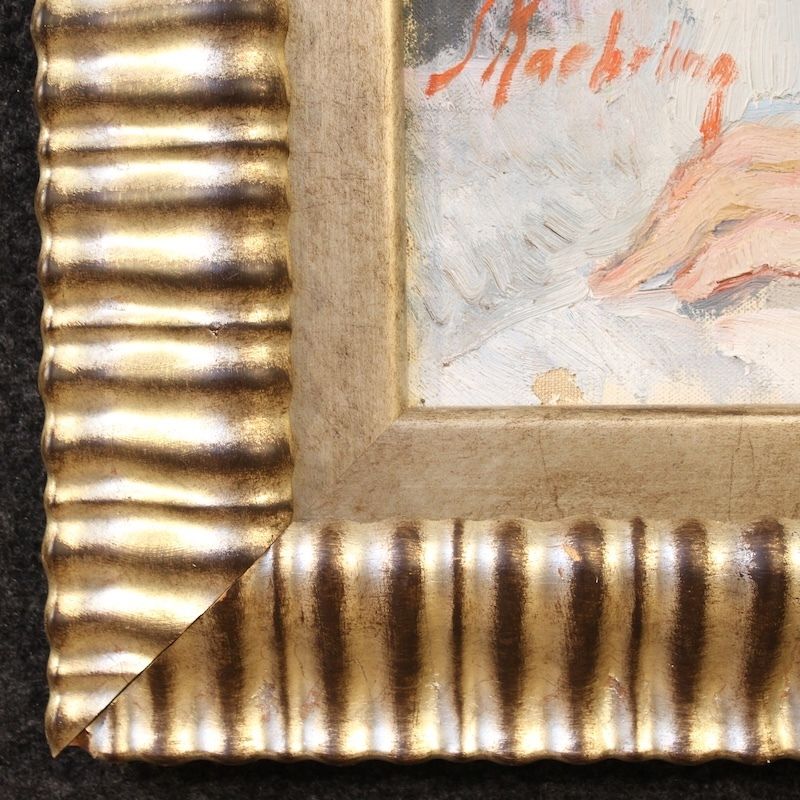 20th Century French Signed Female Nude Painting photo buy
