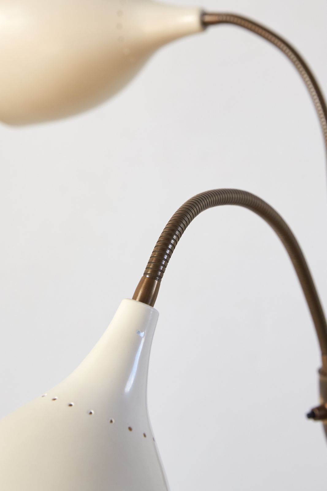 Triple Shade 1950's Italian Brass And Aluminium Stilnovo Floor Light photo Lighting