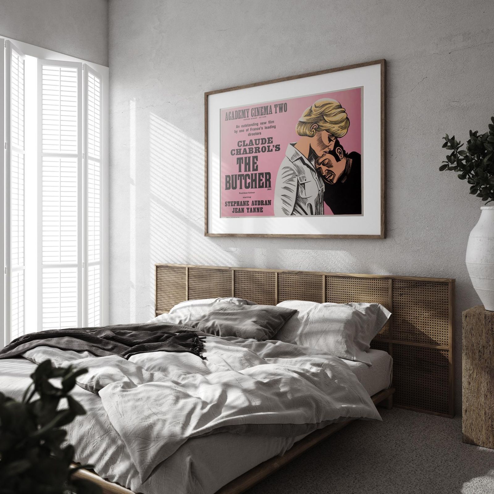 The Butcher 1972 Academy Cinema London UK Quad Film Poster, Strausfeld. photo furniture