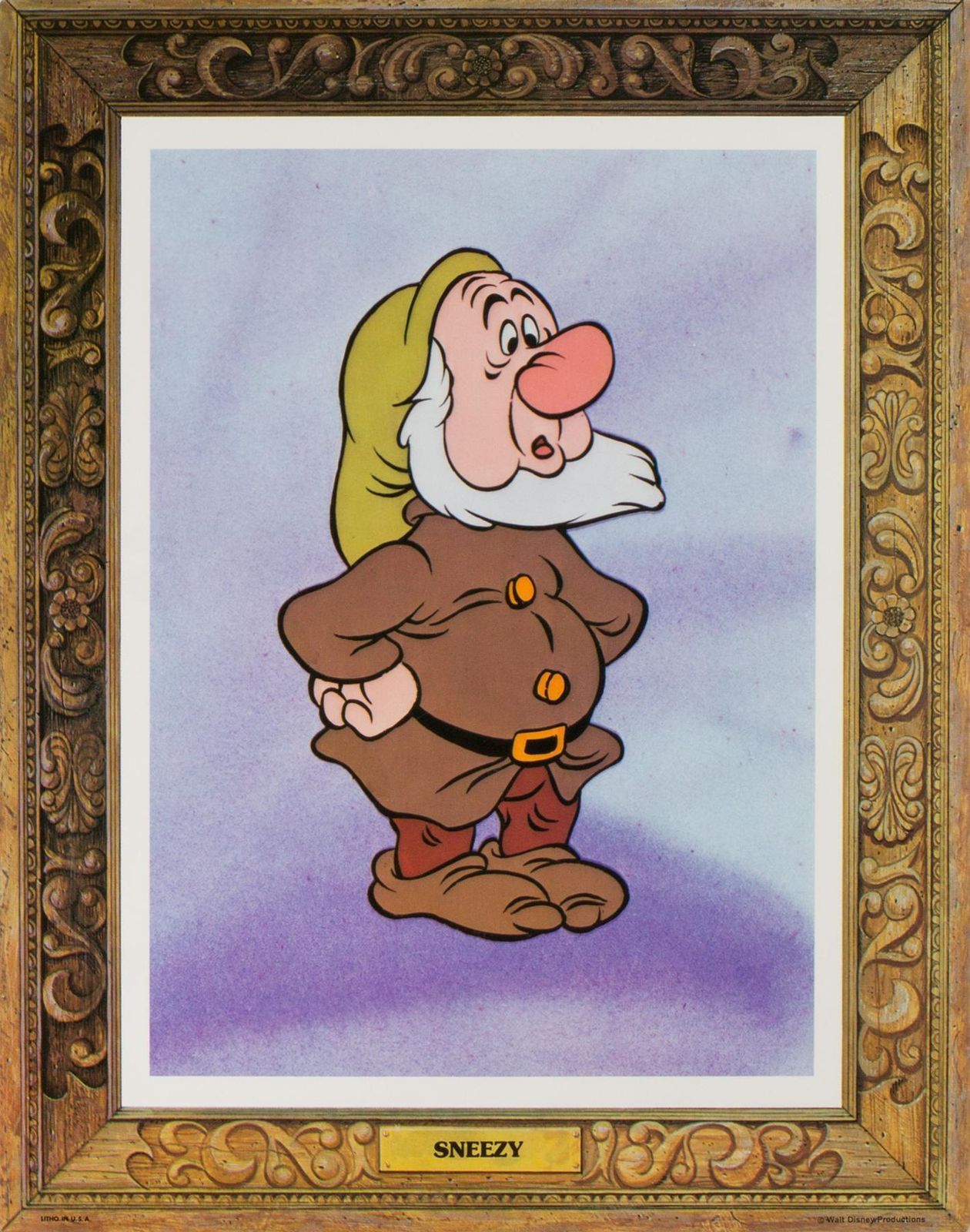 Blanche-Neige et les Sept Nains, affiches lobby cards américaines, R1975 Disney. photo vinterior