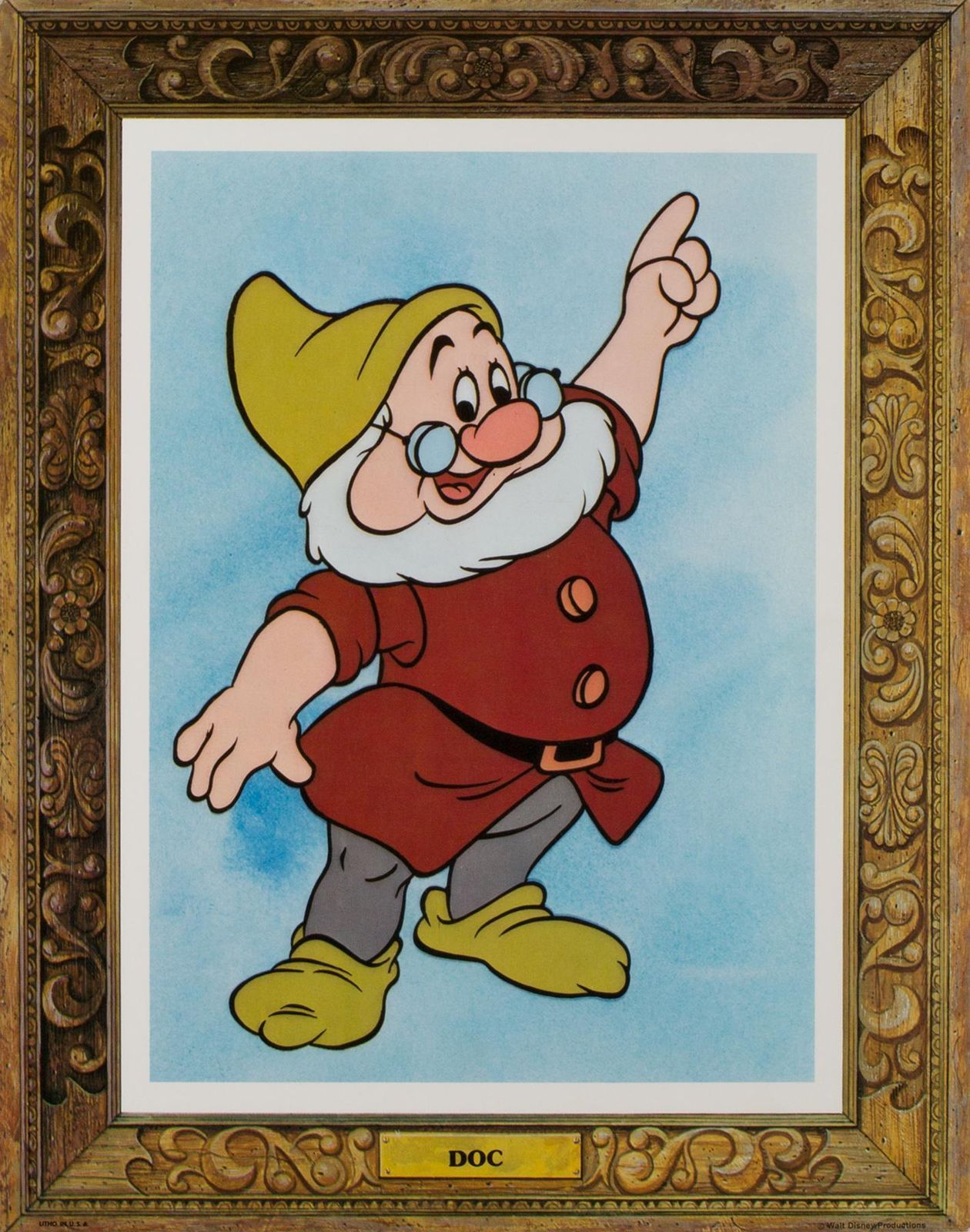 Snow White And The Seven Dwarfs, Us Film Lobby Cards Posters, R1975 Disney. photo vintage