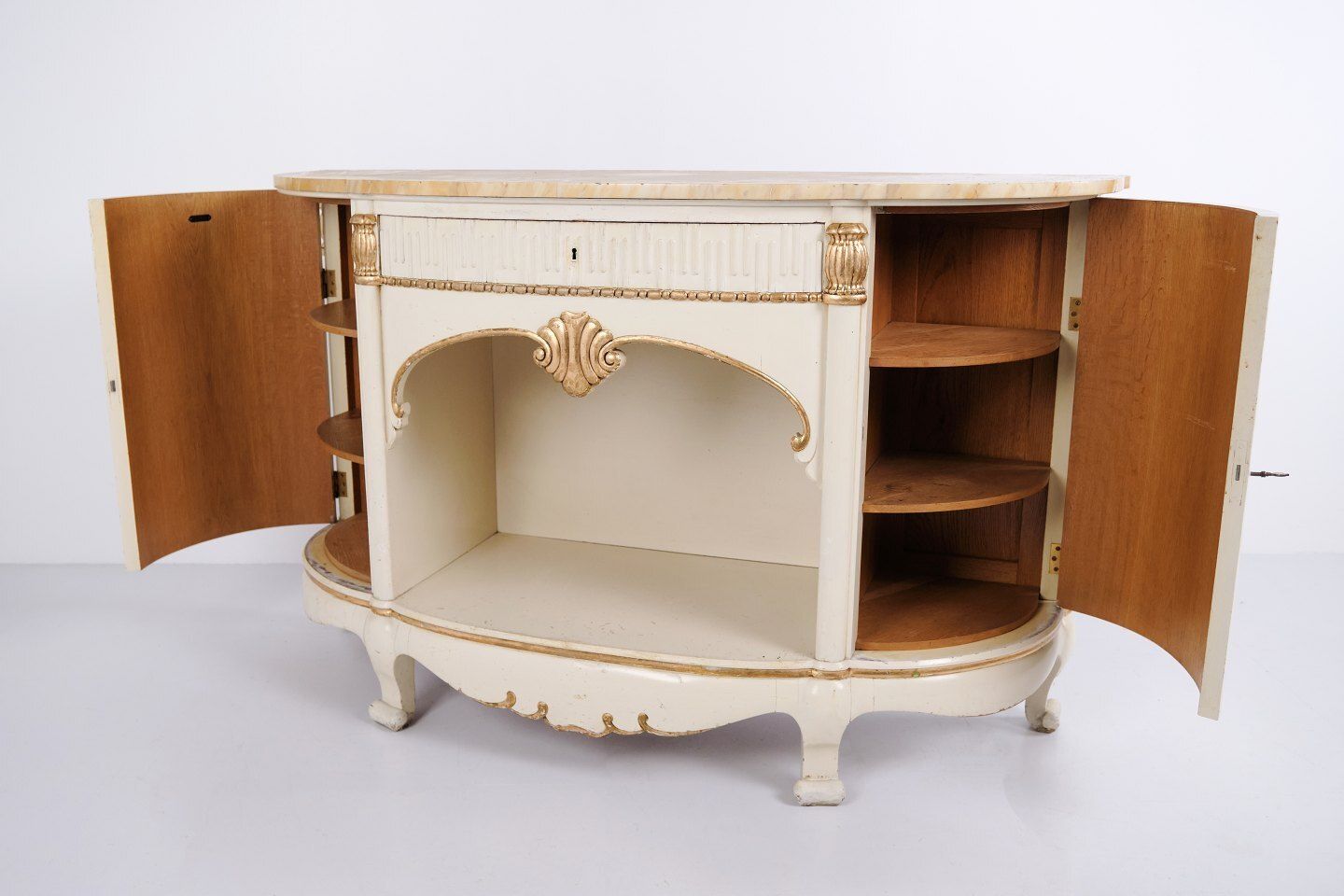 Empire Sideboard With Marble Top By P. Svensen, Copenhagen, Antique Danish Furniture From 1920s photo Furniture