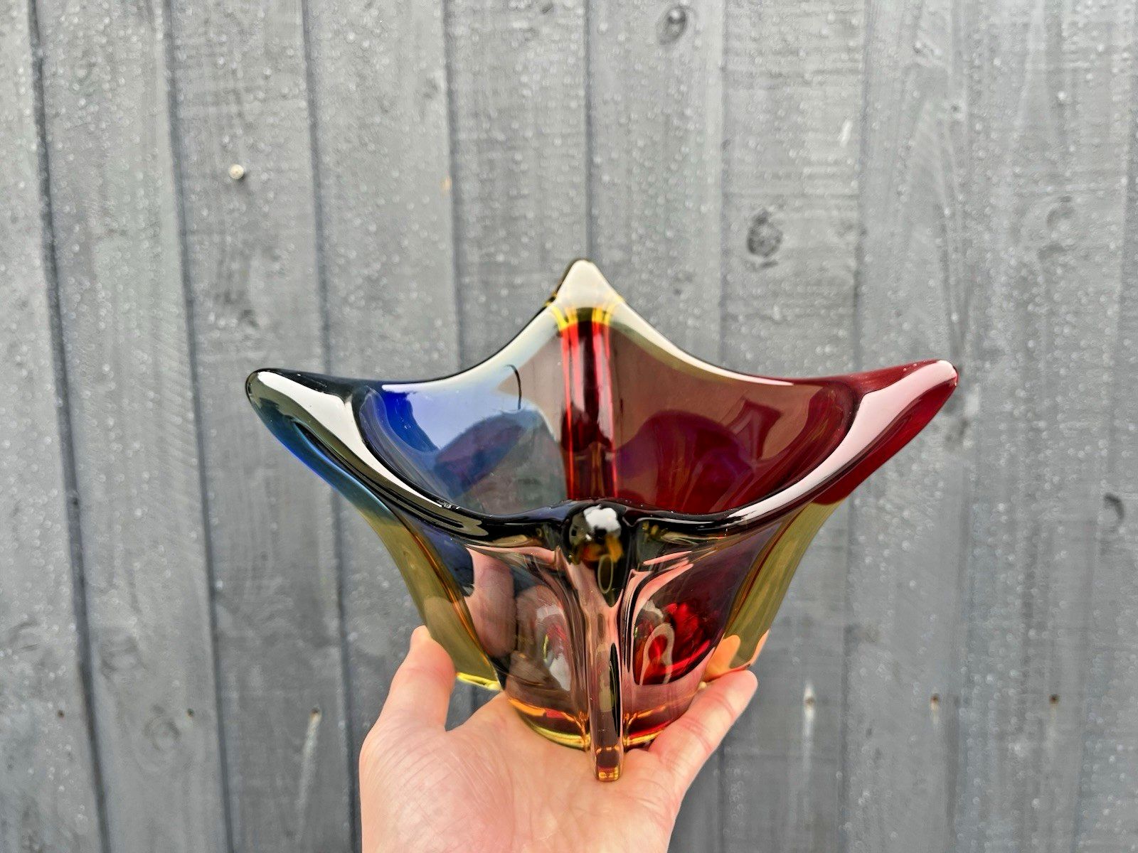 photo vinterior Mid Century Multicolour Sommerso Glass Bowl Vintage Ccc Murano Style Japanese ?