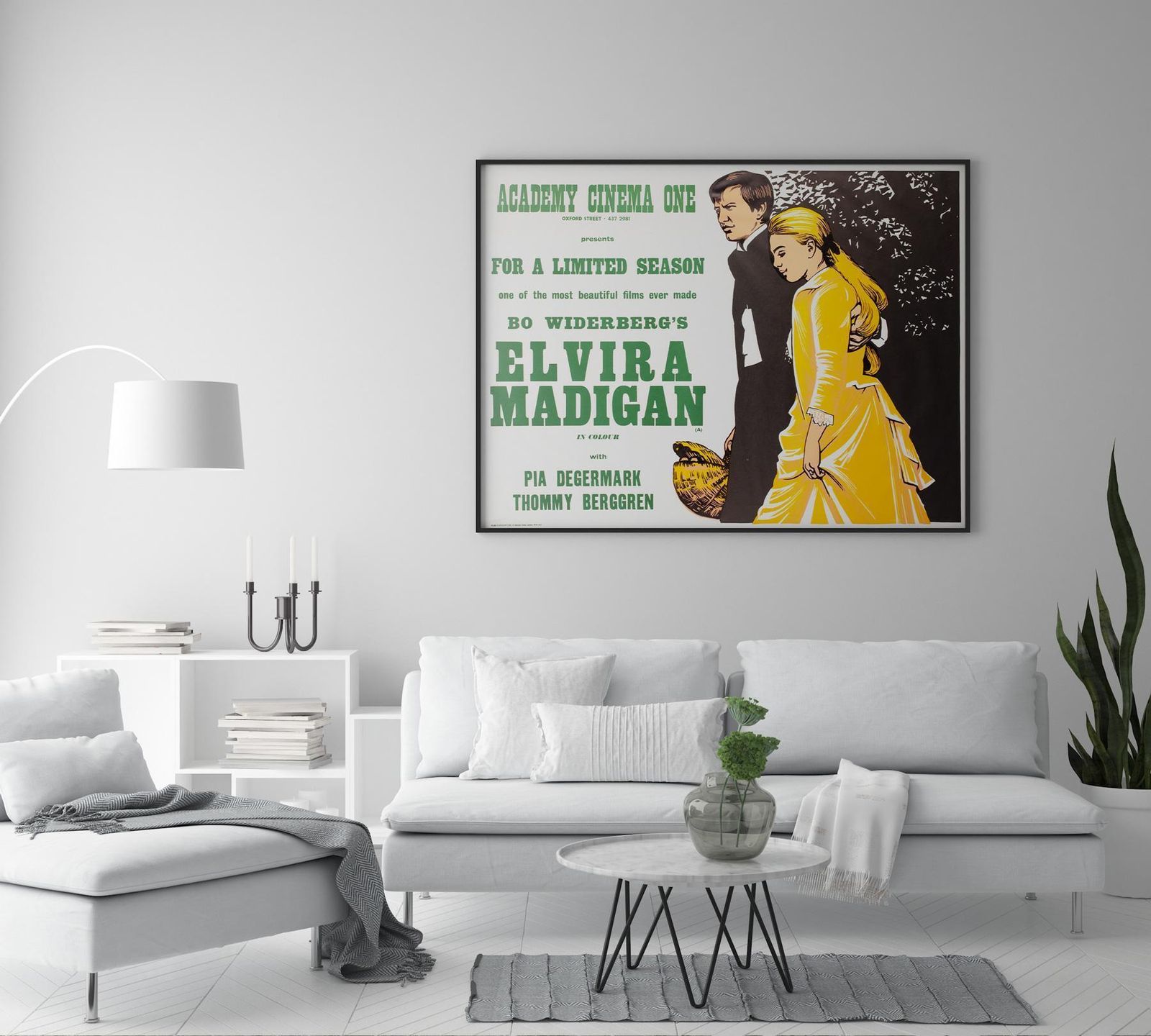 Elvira Madigan 1968 Academy Cinema Uk Quad Film Movie Poster, Strausfeld. photo furniture