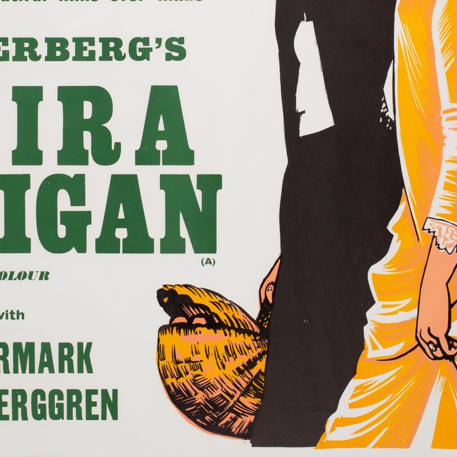 Elvira Madigan 1968 Academy Cinema Uk Quad Film Movie Poster, Strausfeld. photo vintage