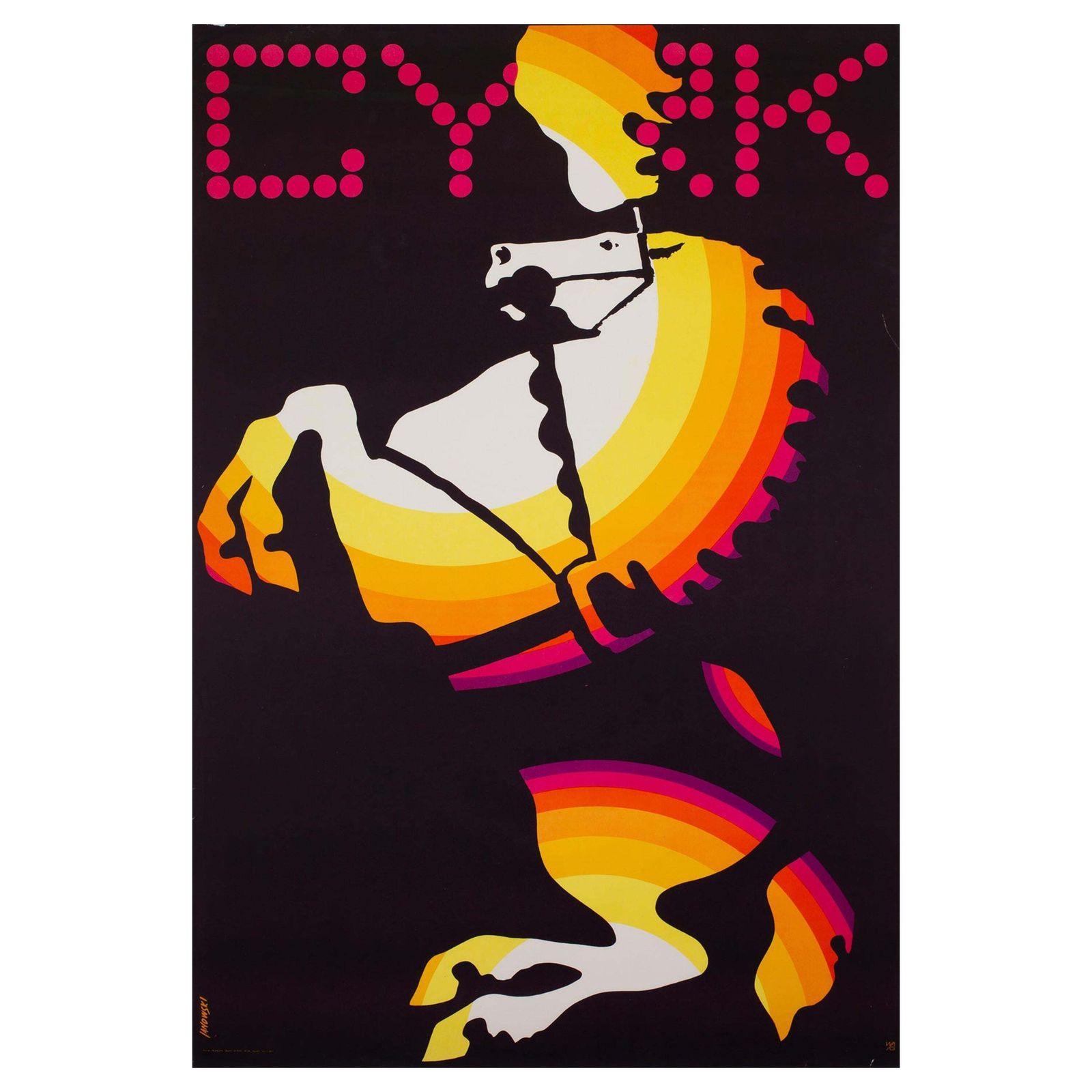 Cyrk Rainbow Rearing Horse 1969, Janowski.